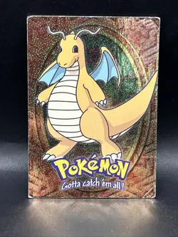 Dragonite Foil #149 E12 of 12 Topps Black Logo Pokemon First Movie Trading Card - Image 1