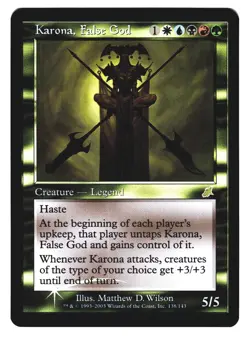 Magic The Gathering MTG - Scourge SCG 2003 - #138 Karona, False God FOIL x1 - Image 1