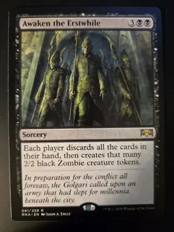 Awaken the Erstwhile NM Ravnica Allegiance MTG FREE SHIPPING - Image 1