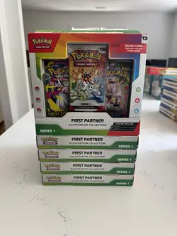 POKEMON TCG-FIRST PARTNER ILLUSTRATION COLLECTION (FACTORY SEALED) SERIES 1 BOX - Image 1