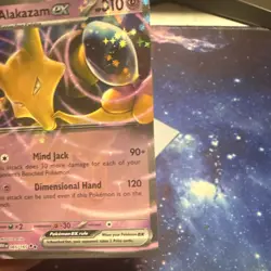 Pokemon Alakazam ex 065/165 Double Rare Holo Scarlet & Violet 151 Mind Jack - Image 3