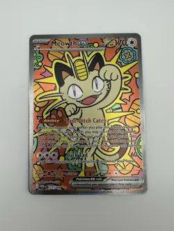 Pokemon TCG Meowth EX SIR 121/088 POR SIR PACK FRESH - Image 3
