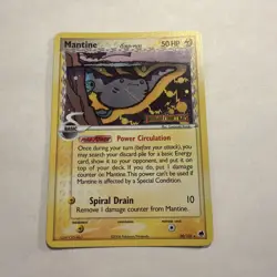 Pokemon Mantine 20/101 EX Dragon Frontiers Reverse Holo Stamped Rare 018 LP+ - Image 1