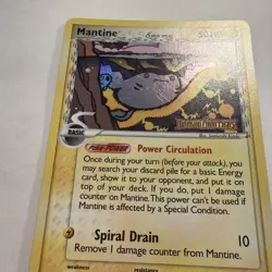 Pokemon Mantine 20/101 EX Dragon Frontiers Reverse Holo Stamped Rare 018 LP+ - Image 4