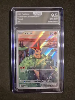 2025 Pokemon, Victini, Scarlet & Violet Promo, SVP 208, Englisch, AOG 9.5 - Image 1