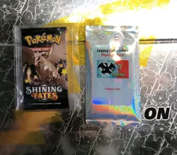 1 Pokemon TCG Shining Fates Booster Pack & 1 Legacy Collectibles Mystery Pack - Image 1