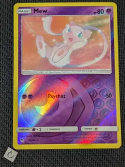 Mew 32/68 - Hidden Fates Reverse Holo Rare Pokemon TCG NM - Image 1