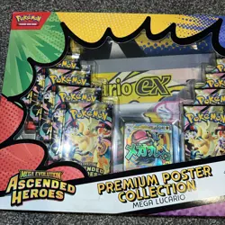 Ascended Heroes Mega Evolution Mega Lucario ex Pokemon Premium Poster Collection - Image 2