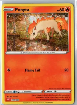 PONYTA 004/034 HOLO TCG CLASSIC CHARIZARD POKEMON NM - Image 1