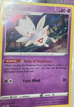 Togetic SWSH276 - SWSH Black Star Promo - Pokemon Card - Near Mint- Swirl! - Image 3