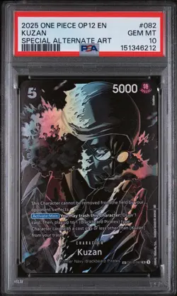 2025 One Piece OP-12 KUZAN #082 PSA GEM MT 10 - Image 1