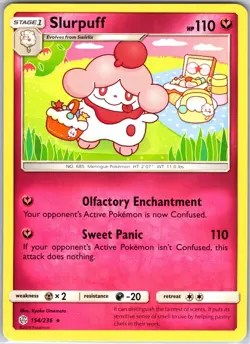 Slurpuff 154/236 Rare Regular Card SM - Cosmic Eclipse Pokemon TCG NM - Image 1