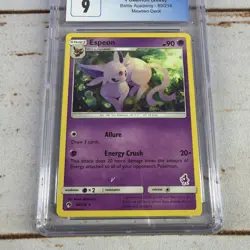 Pokemon 2020 Battle Academy Mewtwo Deck Espeon 89/214 CGC 9 Mint Graded Card - Image 2