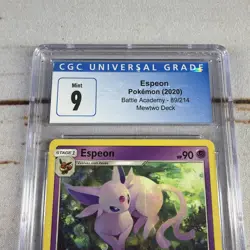 Pokemon 2020 Battle Academy Mewtwo Deck Espeon 89/214 CGC 9 Mint Graded Card - Image 3