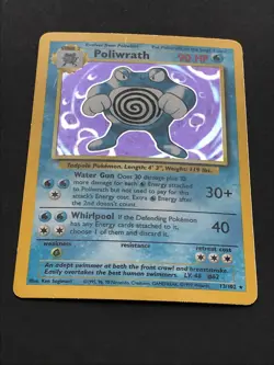 Poliwrath 13/102 Base Set Holo - Vintage Pokemon Card WOTC 1999 – Played - Image 3