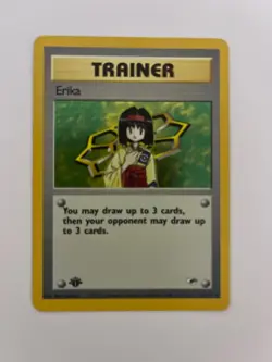 ERIKA - 1st Edition 16/132 - Gym Heroes - HOLO - Pokemon Card - Image 1