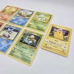1999 Pokemon Base Set Bulbasaur, Squirtle, Charmander, Pikachu (Lot Of 7 Cards - Image 3