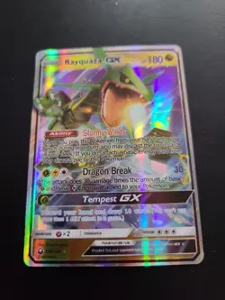 Pokemon Card Rayquaza GX 109/168 Celestial Storm Holo Trading Card - Image 1