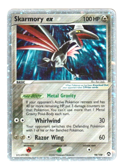 Pokemon Card Skarmory EX 98/108 Ultra Rare Holo Power Keepers 2007 - Image 1