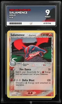 Pokemon TCG Salamence EX Delta Species Holo Rare Card 14/113 ACE 9 - Image 1