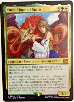 Yuna, Hope of Spira Regular #250 MTG Magic The Gathering Final Fantasy Mythic - Image 1