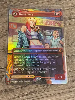 Gwen Stacy (0202) (Borderless) Marvel's Spider-Man Foil - Image 2