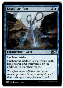MTG Ensoul Artifact - Magic 2015 (M15) Lightly Played English Playset (x4) - Image 3