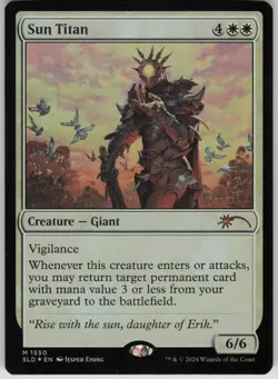 MTG Sun Titan Rainbow Foil Foil NM Secret Lair Drop Series Magic 1550 - Image 1