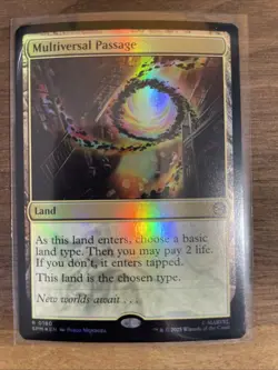 MTG Multiversal Passage Foil R 0180 Rare Land Marvel’s Spider-Man SPM NM - Image 1