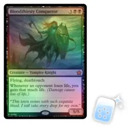 FOIL BLOODTHIRSTY CONQUEROR Foundations FDN Magic MTG MINT CARD - Image 1