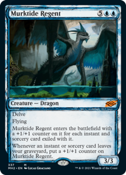 x1 Murktide Regent - Foil - Showcase M MTG Modern Horizons 2 M/NM, English - Image 1