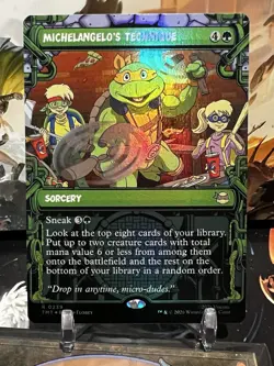 MTG | Michelangelo's Technique (Showcase) [TMT] ✨FOIL✨ - Image 1