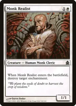 1x Monk Realist - NM/LP - Commander set SPARROW MAGIC - Image 1