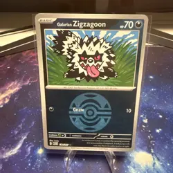 Pokemon 2026 ME: Ascended Heroes Card 130/217 Galarian Zigzagoon Dusk Ball - Image 1