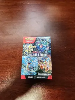 Stellar Crown Scarlet & Violet 6 Pack Booster Bundle Pokemon Card TCG New Sealed - Image 1