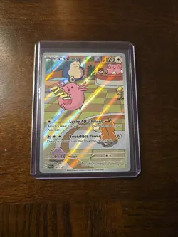 Pokemon TCG Chansey Illustration Twilight Masquerade Card 187/167 NM - Image 1