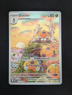 Dottler 184/182 Illustration Rare Paradox Rift Pokemon TCG Holo - Image 1