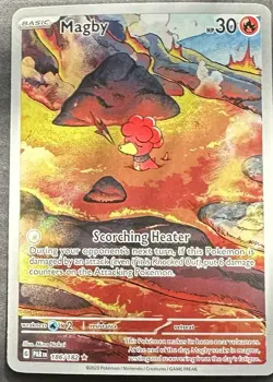 Magby - 186/182 - Illustration Rare NM, English Pokemon Paradox Rift - Image 1