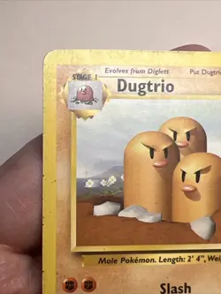 HP Dugtrio 19/102 Regular/Non-Holo Base Set AUTHENTIC Pokemon Card - Image 4