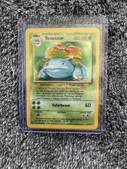 Pokemon Venusaur 15/102 Base Set Holo Rare 1999-2000 100 HP Solarbeam TCG Card - Image 1