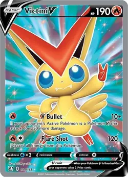 Victini V 144/163 Battle Styles BST Ultra Rare mint 144 Pokemon - Image 1