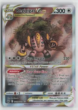 Regigigas VSTAR GG55/GG70 Holo Crown Zenith Galarian Gallery Pokemon NM - Image 1