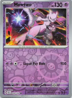 Mewtwo 059/142 Pokemon Uncommon NM Pokemon TCG - Image 1