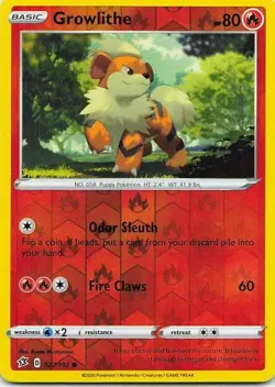 Growlithe 027/192 Rebel Clash Common NM Pokemon TCG - Image 1