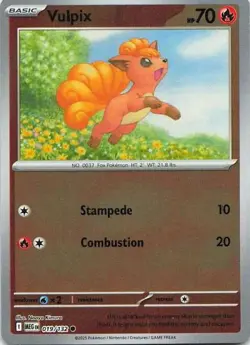 Vulpix 019/132 MEG Common NM Pokemon TCG - Image 1