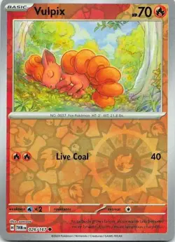 Vulpix 026/167 Twilight Masquerade Common NM Pokemon TCG - Image 1