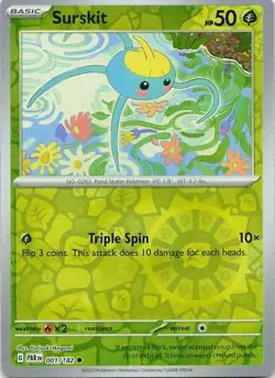 Surskit 001/182 Paradox Rift Common NM Pokemon TCG - Image 1