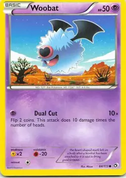 Woobat 64/113 Legendary Treasures Common NM Pokemon TCG - Image 1