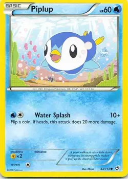 Piplup 33/113 Legendary Treasures Common NM Pokemon TCG - Image 1