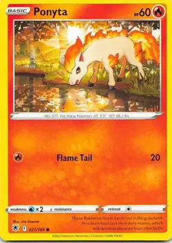 Ponyta 021/189 Astral Radiance Common NM Pokemon TCG - Image 1